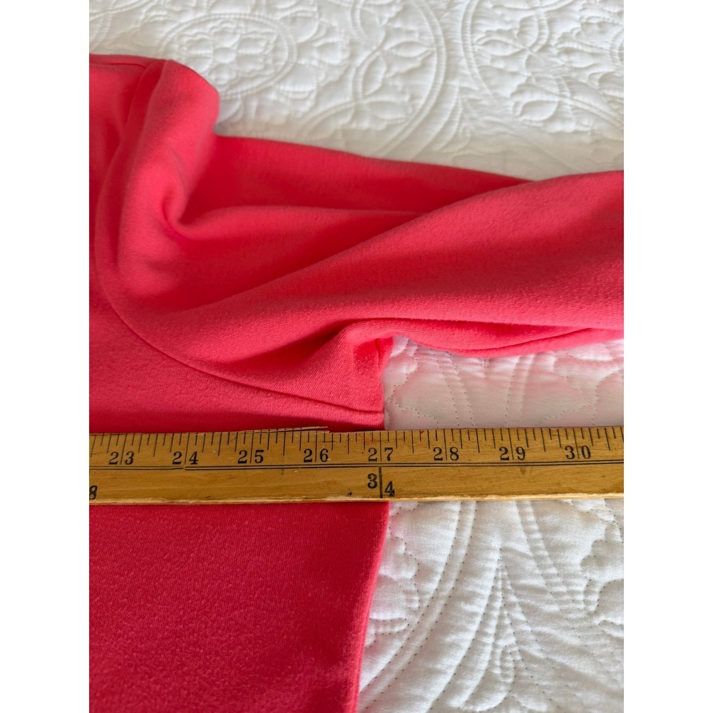 Quacker Factory Womens 3X Coral Pink V-Neck Long Sleeve Tunic Rhinestone Heart - Picture 9 of 14